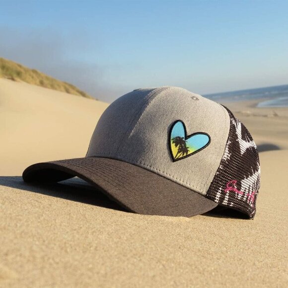 ? Grace Folly Baseball Cap Women Grey Beach Trucker Snapback Summer Mesh Hats main image 4